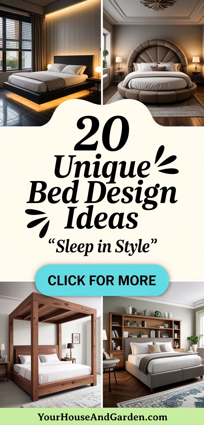 20 Unique Bed Design Ideas for a Standout Bedroom Retreat - 20 Unique Bed Design Ideas for a Standout Bedroom Retreat