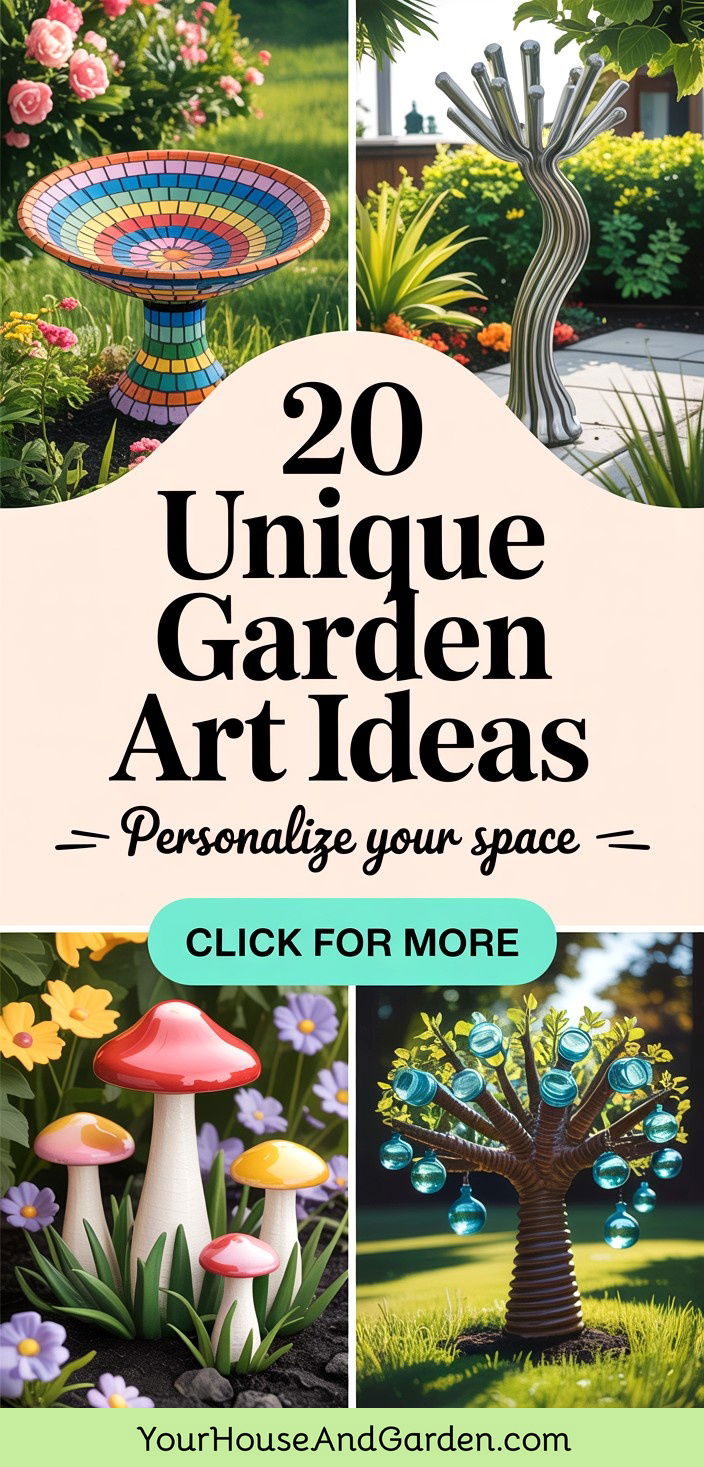 20 Unique Garden Art Ideas to Personalize Your Space - 20 Unique Garden Art Ideas to Personalize Your Space