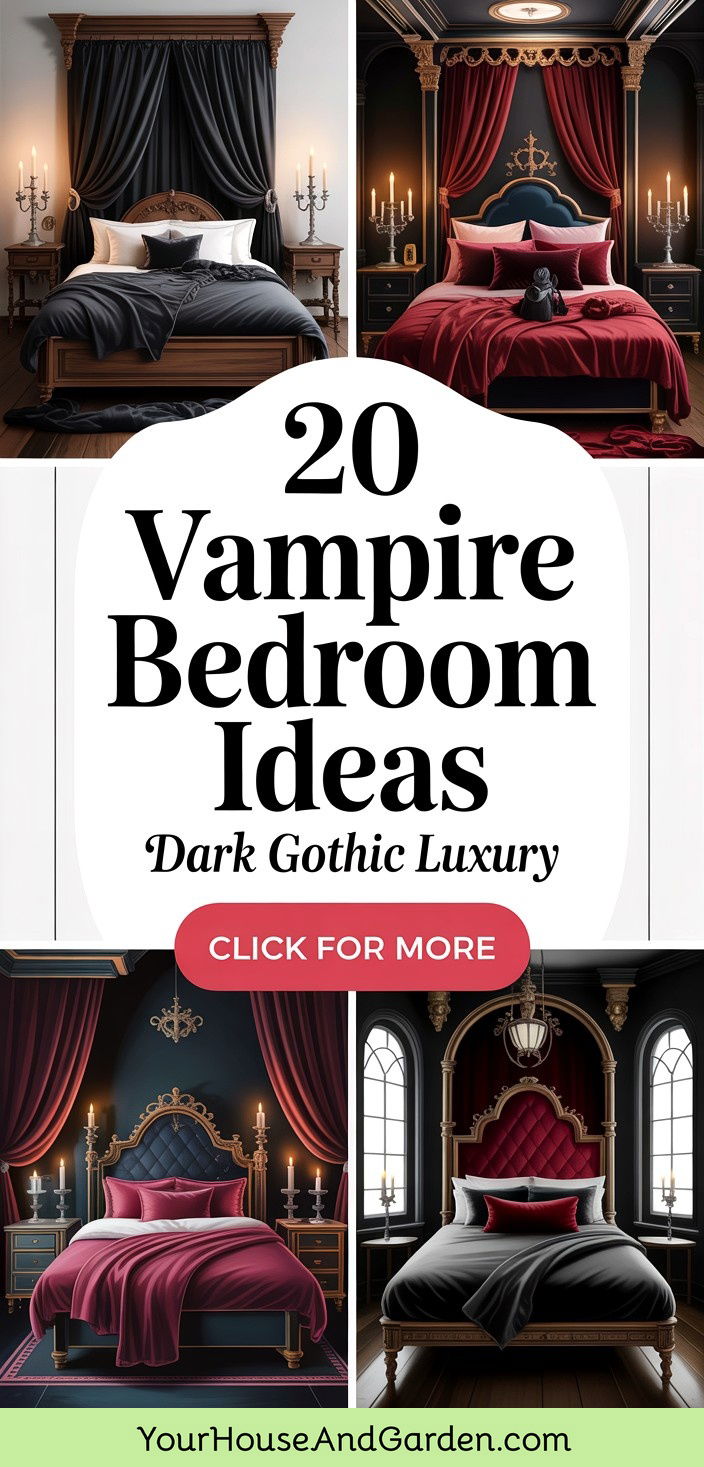 20 Vampire Bedroom Ideas Dark and Mysterious Themes