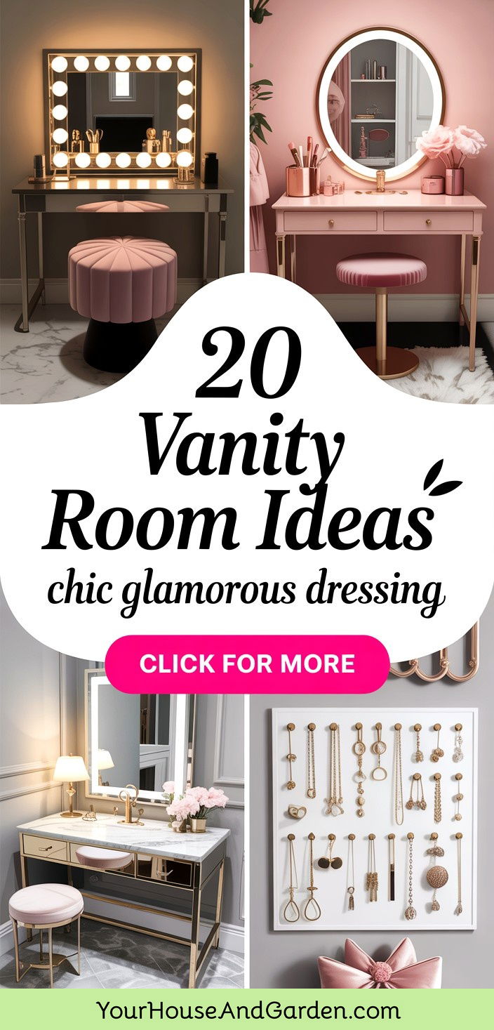 20 Vanity Room Ideas for a Glamorous Dressing Space - 20 Vanity Room Ideas for a Glamorous Dressing Space