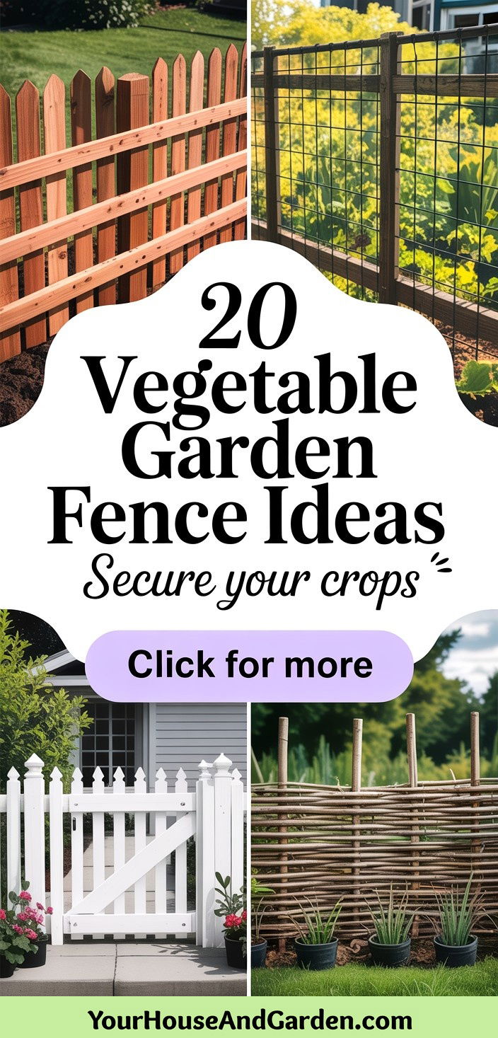 20 Vegetable Garden Fence Ideas Protect Your Plants