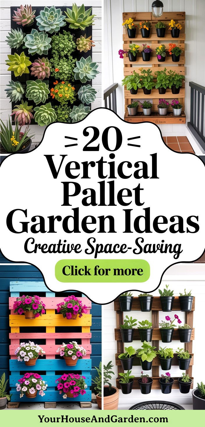 20 Vertical Pallet Garden Ideas Creative Space-Saving