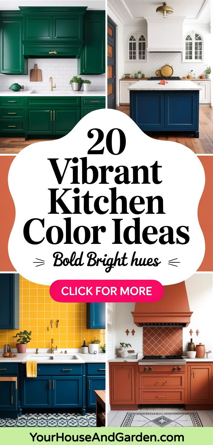 20 Vibrant Kitchen Color Ideas for a Fresh New Look - 20 Vibrant Kitchen Color Ideas for a Fresh New Look