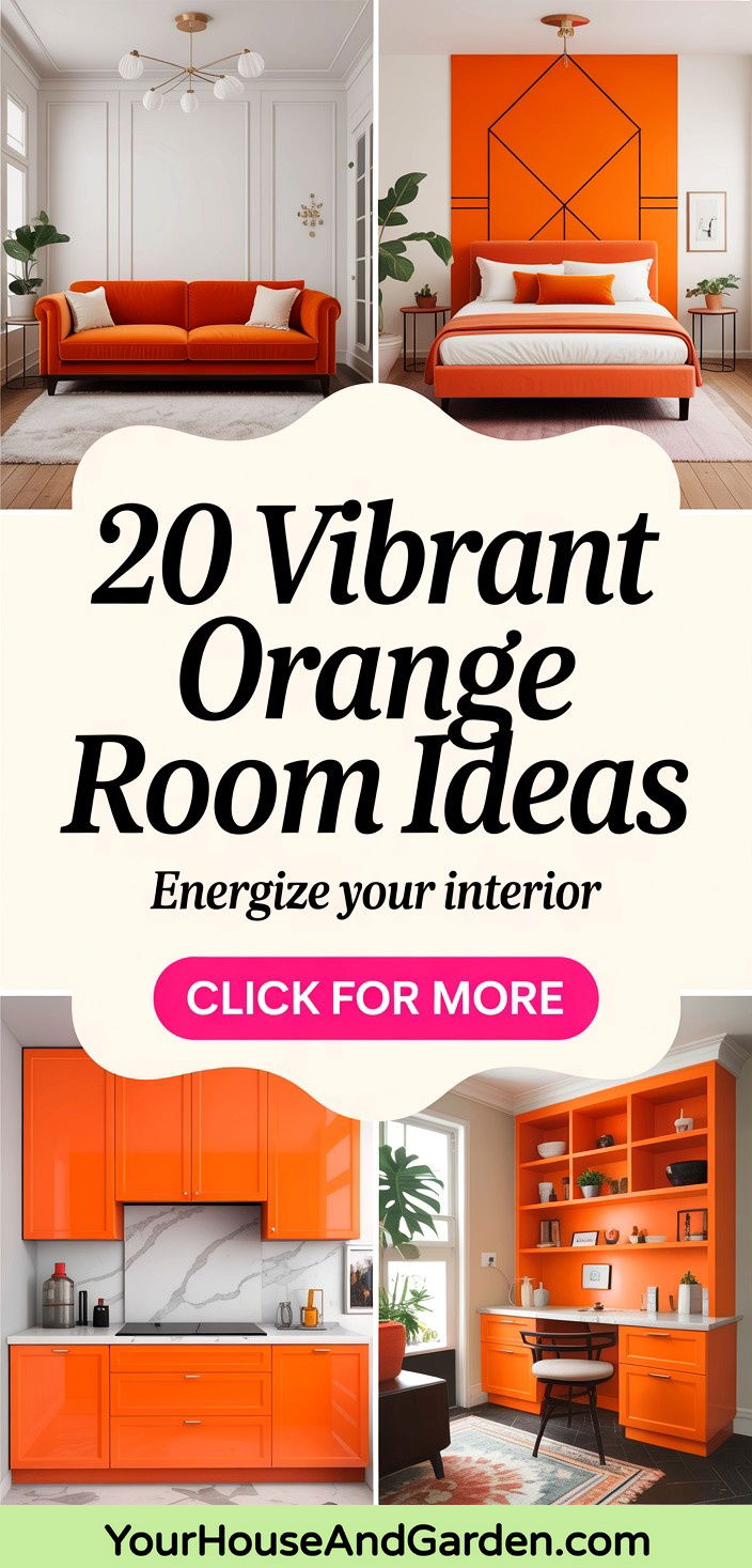 20 Vibrant Orange Room Ideas to Energize Your Interior Design Style - 20 Vibrant Orange Room Ideas to Energize Your Interior Design Style