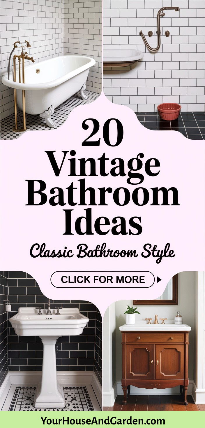 20 Vintage Bathroom Ideas Classic Elegance and Style