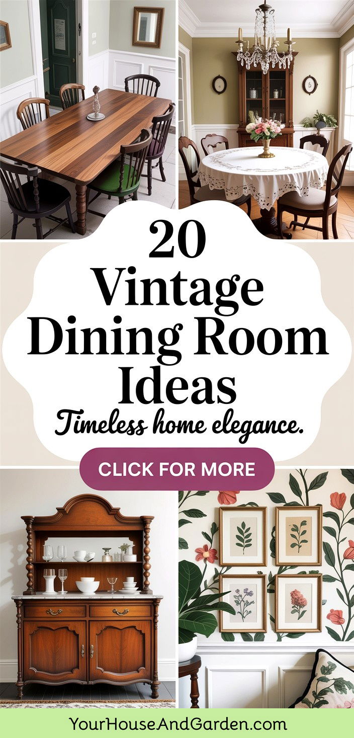 20 Vintage Dining Room Ideas Timeless Elegance for Entertaining