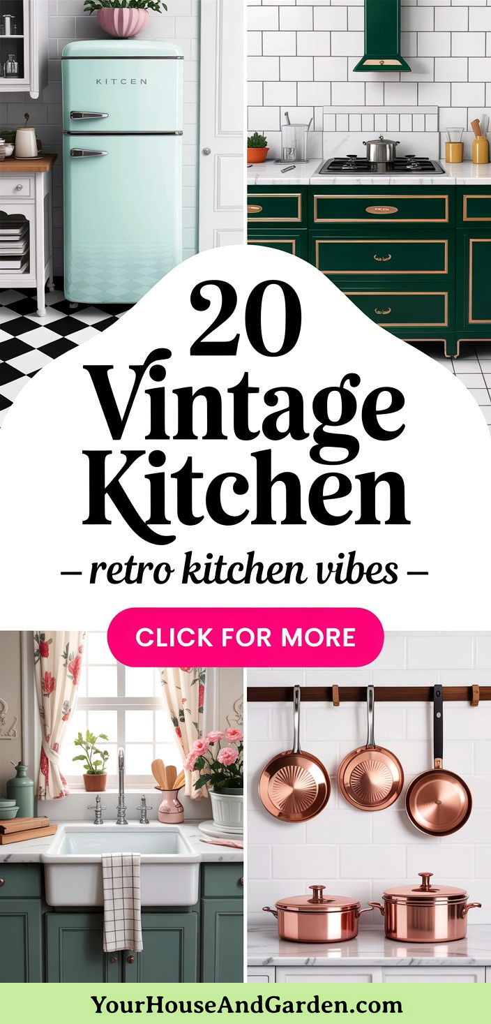 20 Vintage Kitchen Ideas Retro Style and Inspiration