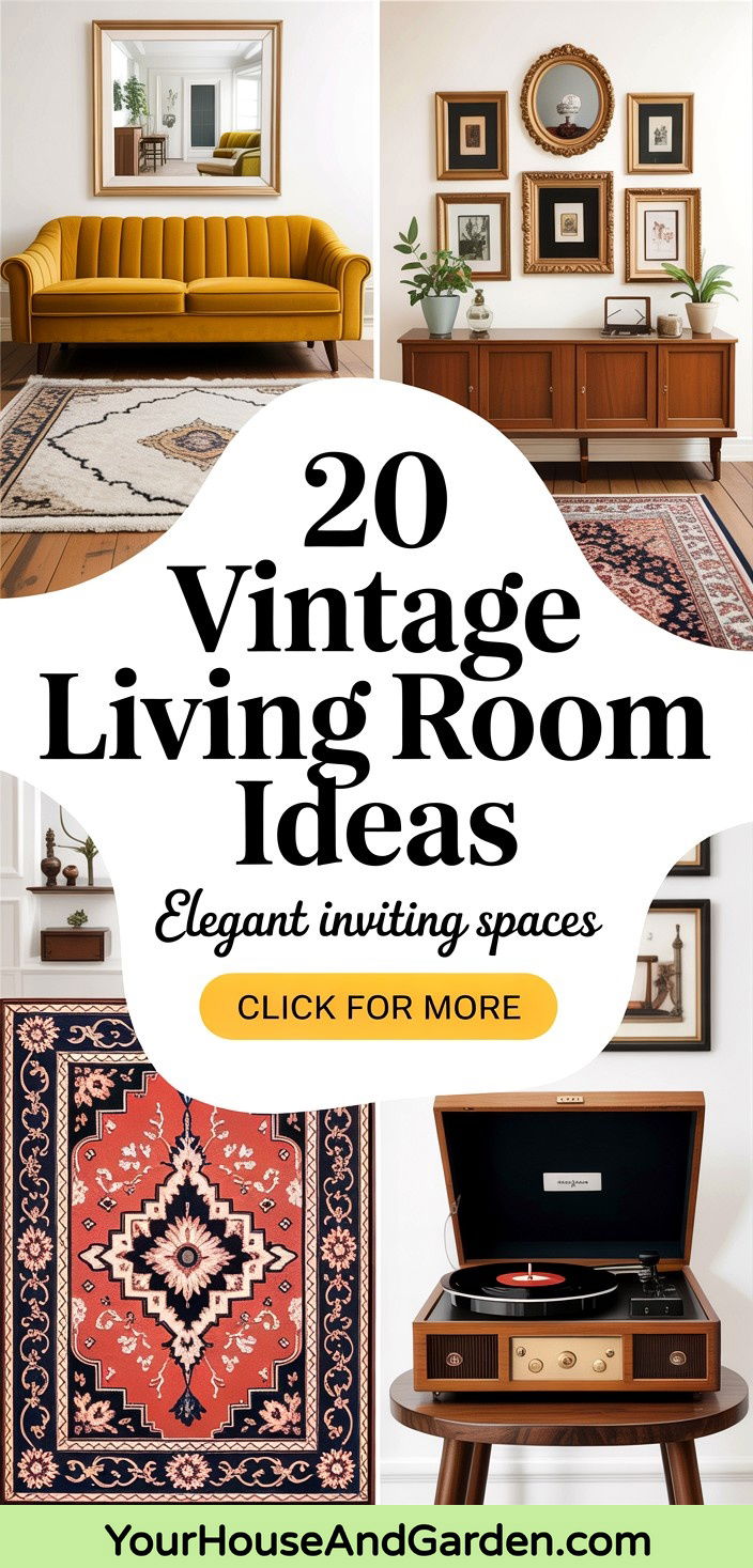 20 Vintage Living Room Ideas Elegant and Inviting Spaces
