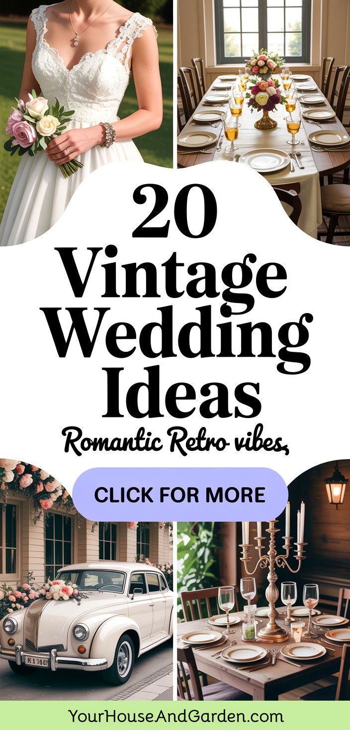 20 Vintage Wedding Ideas Timeless Themes and Decor