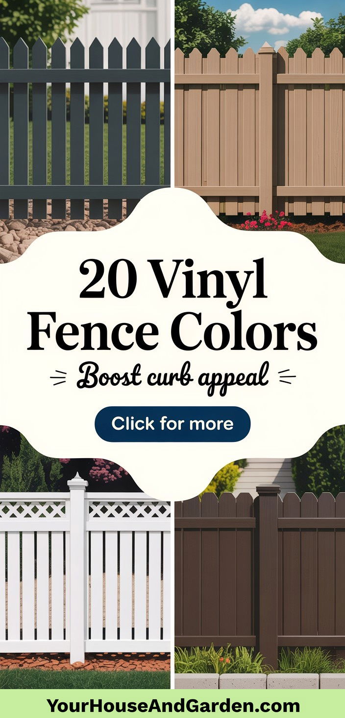20 Vinyl Fence Colors Enhance Your Homes Curb Appeal