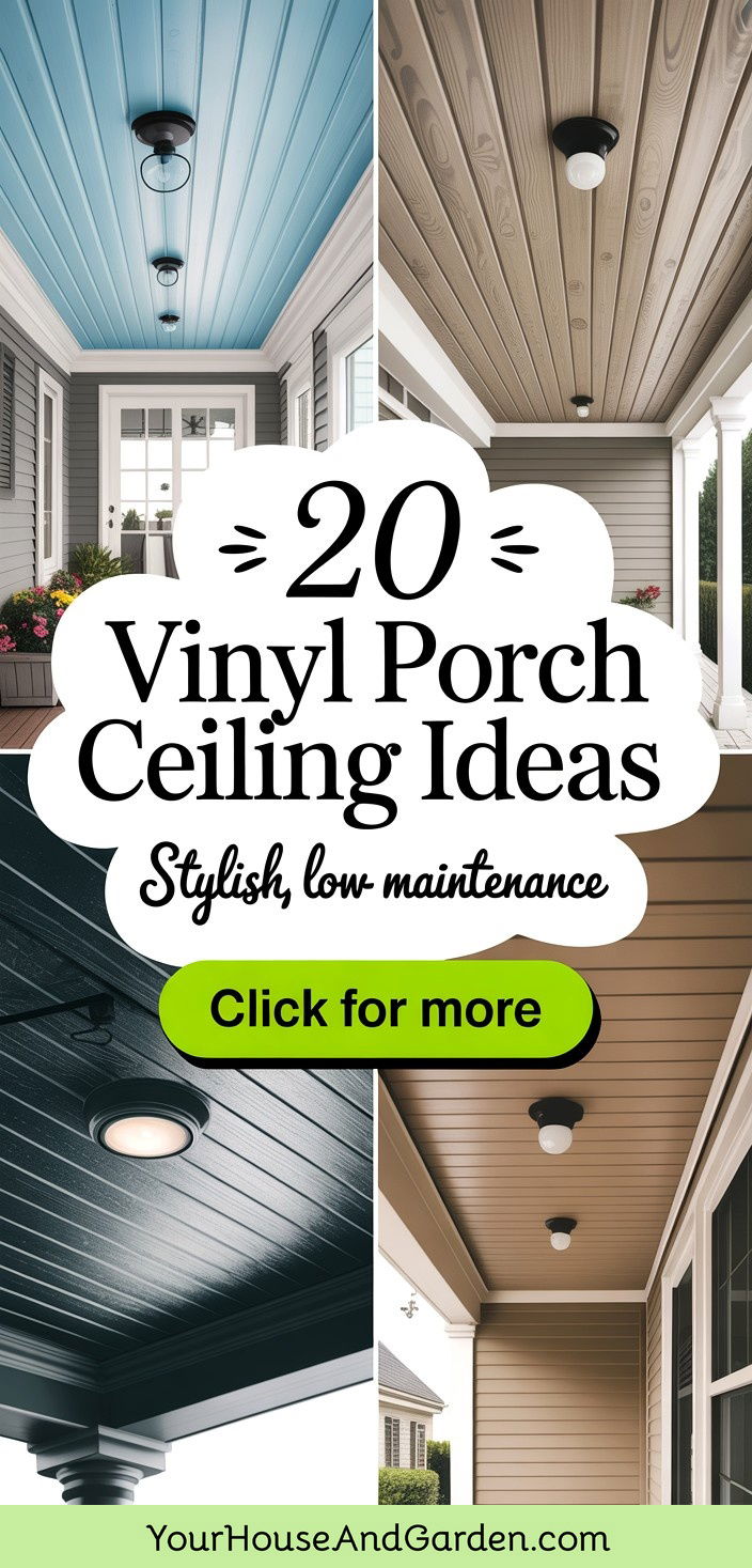 20 Vinyl Porch Ceiling Ideas Stylish and Low-Maintenance