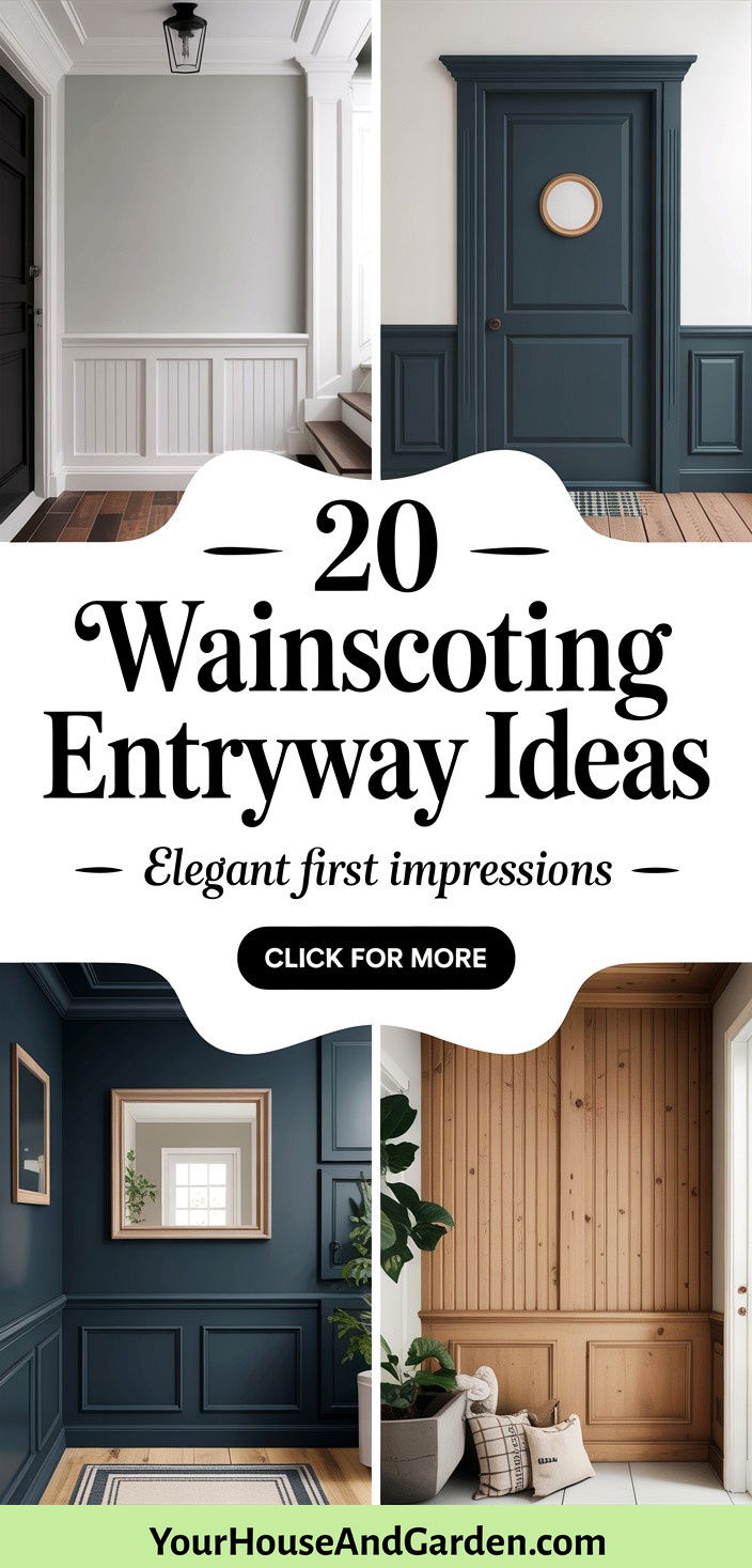 20 Wainscoting Entryway Ideas Elegant First Impressions