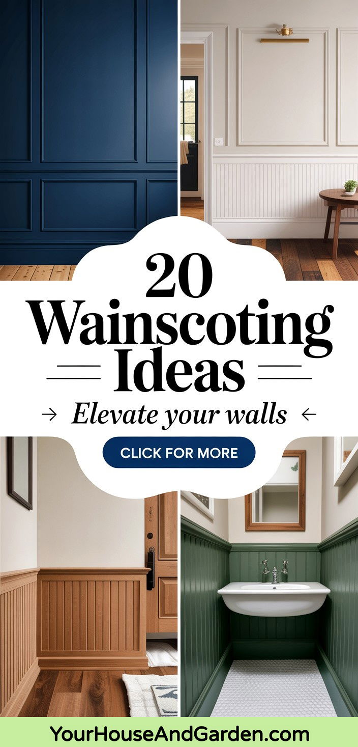 20 Wainscoting Ideas Classic and Modern Wall Treatments