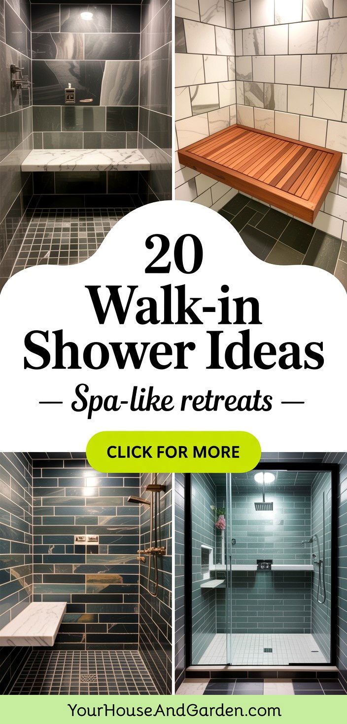 20 Walk-In Shower Ideas With Bench Spa-Like Retreats