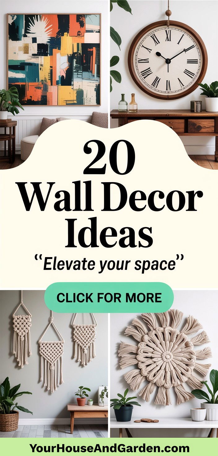 20 Wall Decor Ideas Creative Accents for Every Room