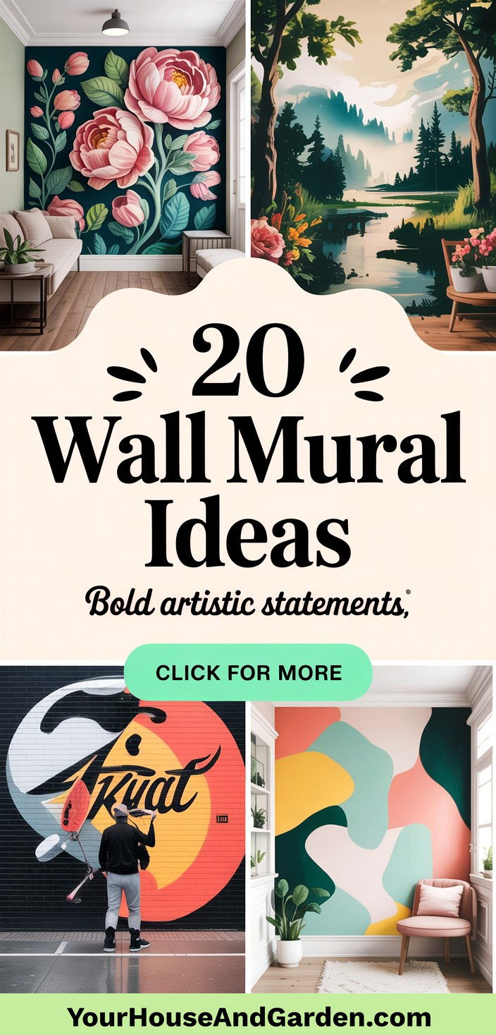 20 Wall Mural Ideas Bold Artistic Statements for Rooms