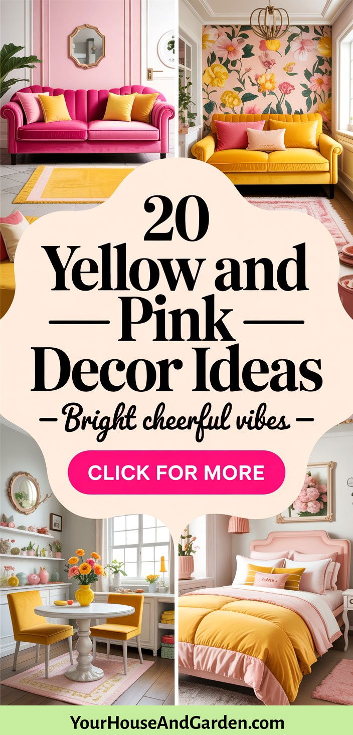20 Ways to Decorate With Yellow and Pink Bright and Cheerful