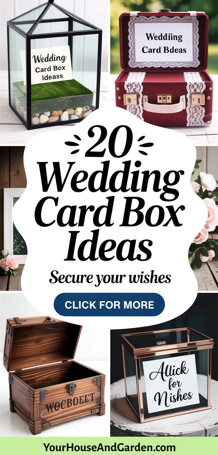20 Wedding Card Box Ideas Secure and Stylish Designs