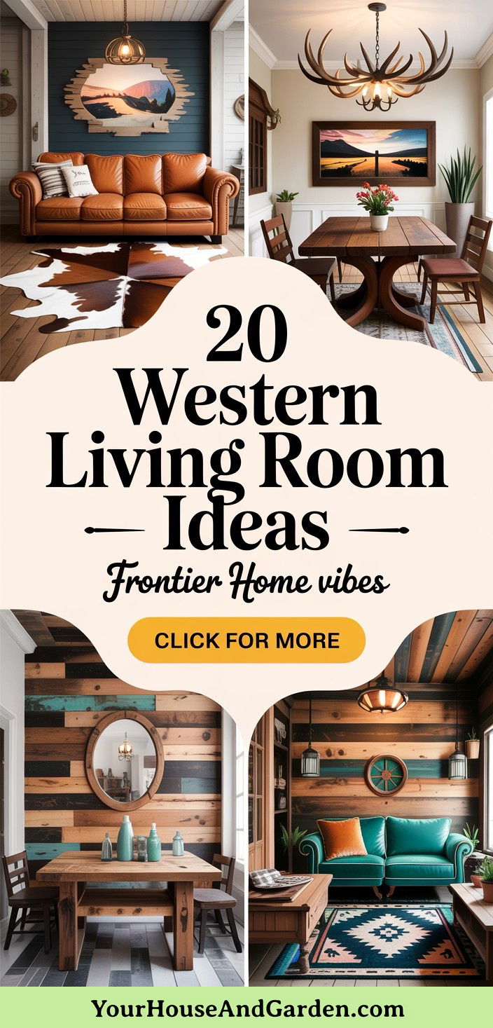 20 Western Living Room Designs for Cozy Frontier Vibes - 20 Western Living Room Designs for Cozy Frontier Vibes