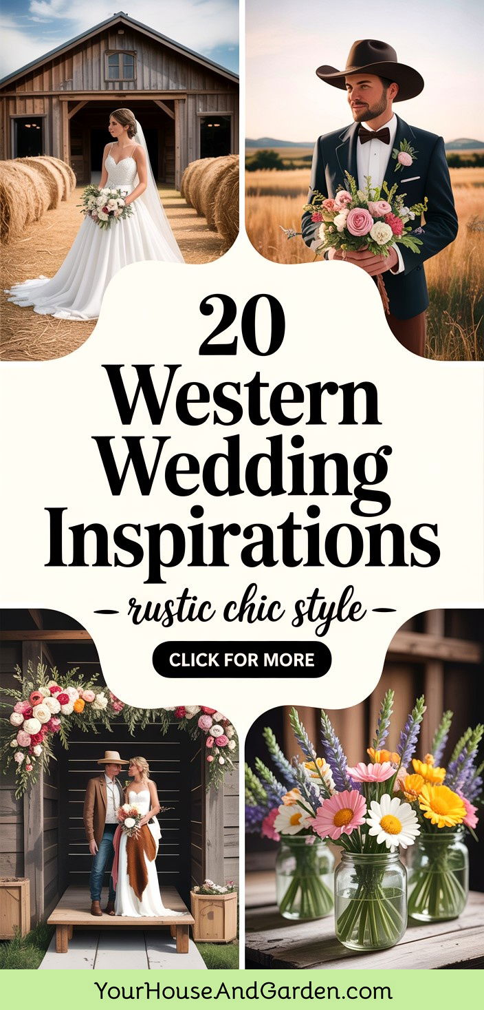 20 Western Wedding Inspirations for a Rustic Celebration - 20 Western Wedding Inspirations for a Rustic Celebration