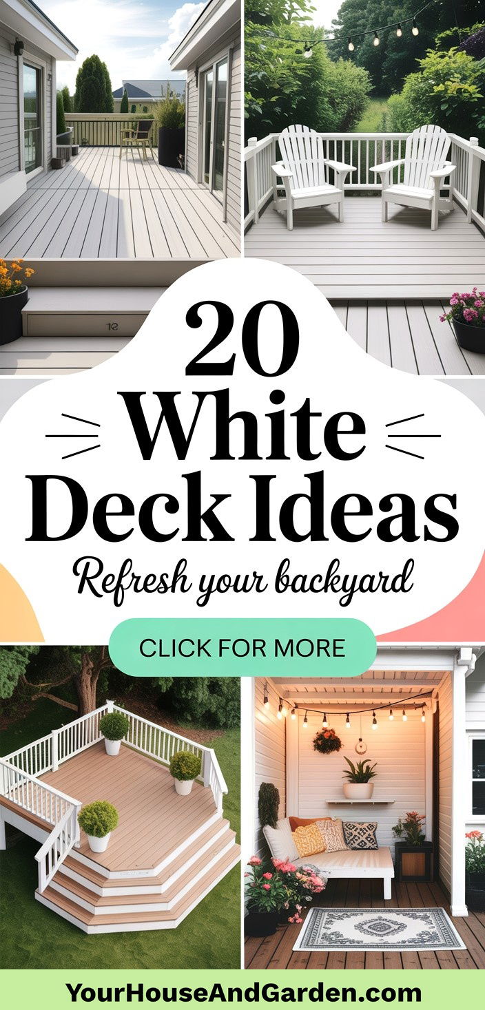 20 White Deck Ideas to Refresh Your Outdoor Living Space - 20 White Deck Ideas to Refresh Your Outdoor Living Space