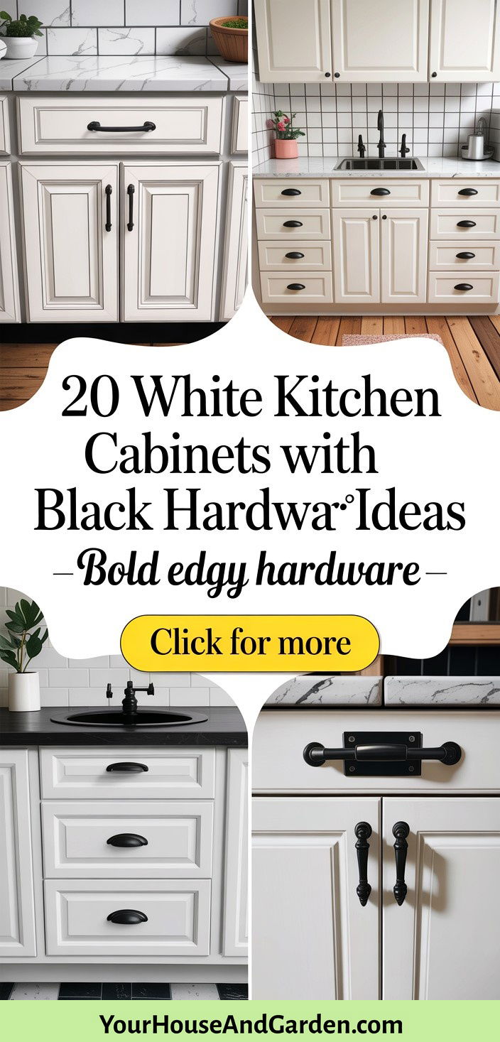 20 White Kitchen Cabinets With Black Hardware Inspiration - 20 White Kitchen Cabinets With Black Hardware Inspiration