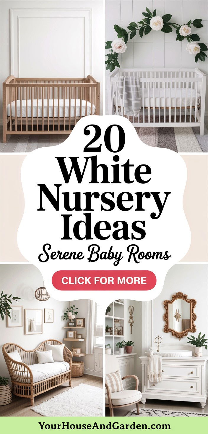 20 White Nursery Ideas Serene and Sweet Baby Rooms