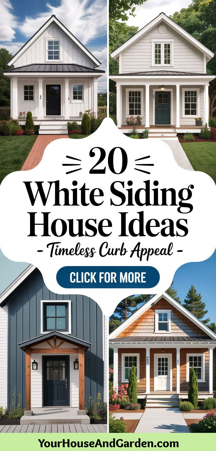 20 White Siding House Designs for Timeless Curb Appeal - 20 White Siding House Designs for Timeless Curb Appeal