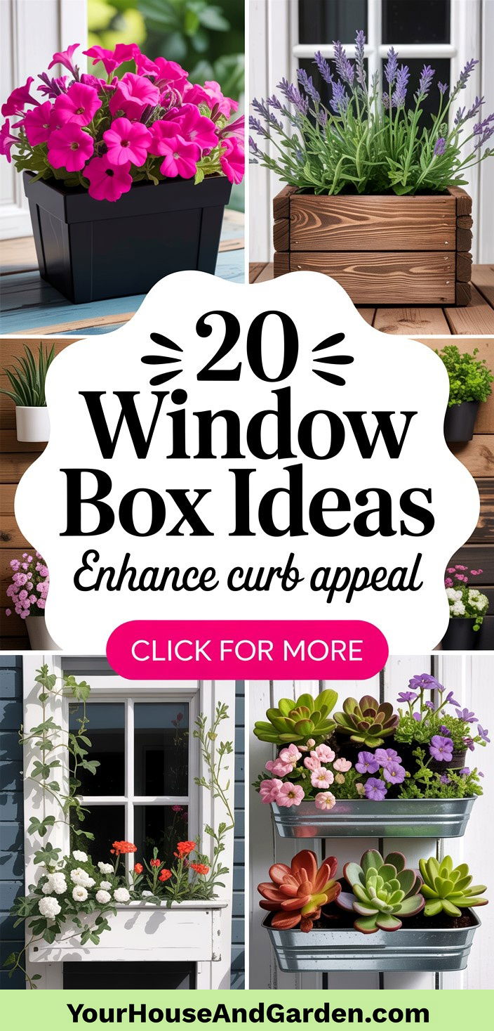 20 Window Box Ideas to Enhance Your Homes Curb Appeal - 20 Window Box Ideas to Enhance Your Home's Curb Appeal