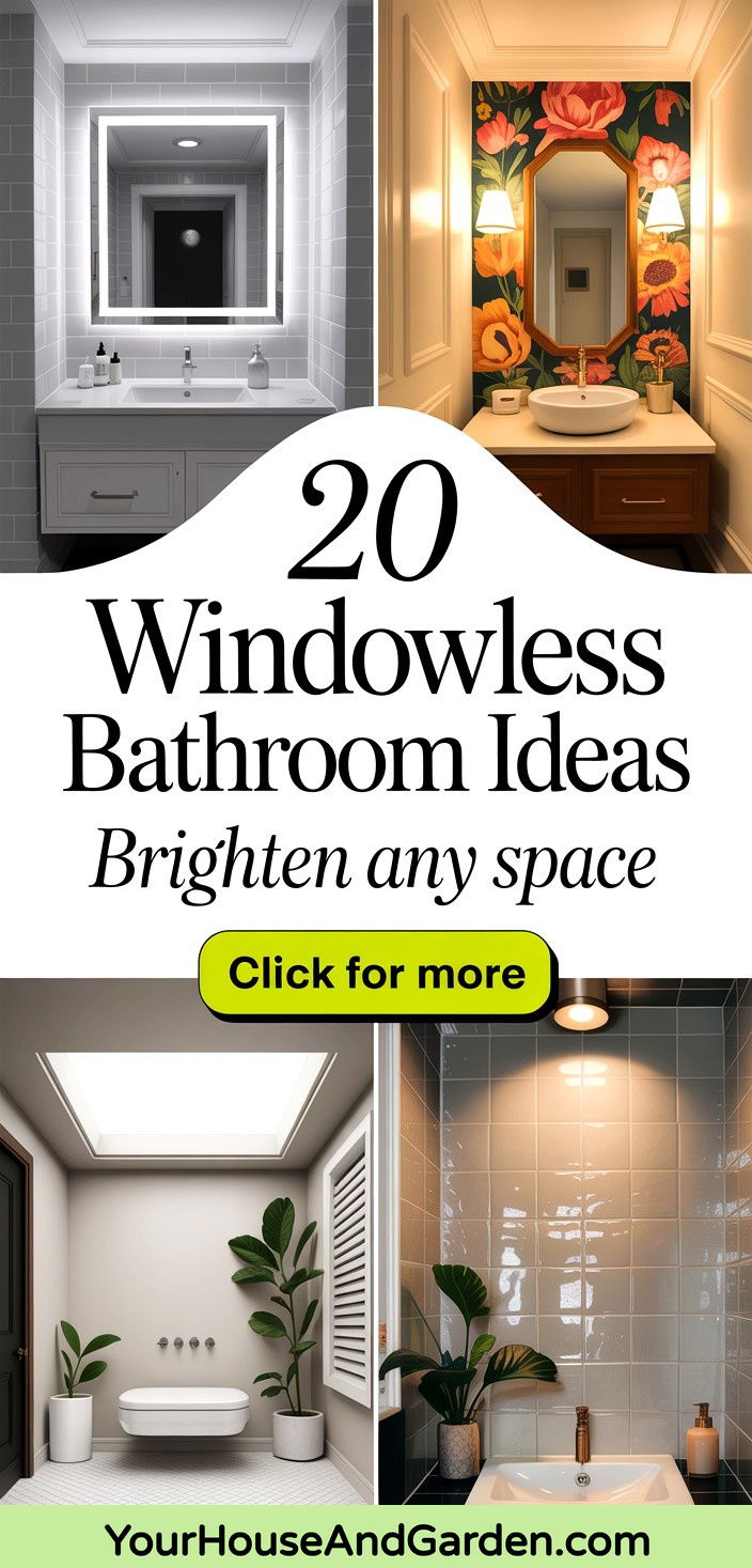 20 Windowless Bathroom Ideas Brighten Your Space Creatively