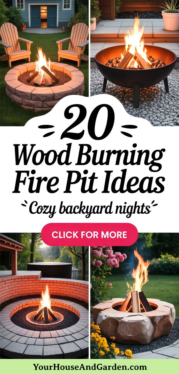 20 Wood Burning Fire Pit Ideas for Backyard Gatherings - 20 Wood Burning Fire Pit Ideas for Backyard Gatherings