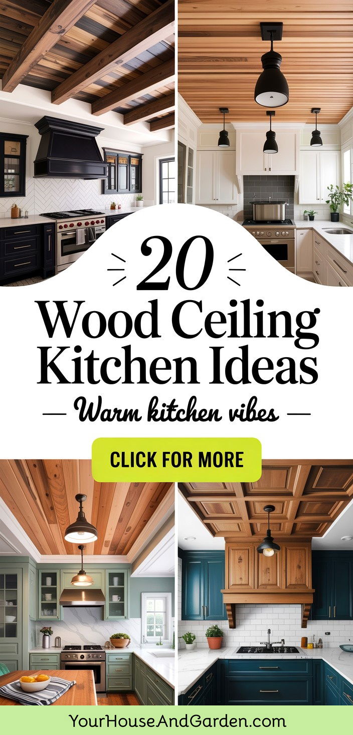 20 Wood Ceiling Kitchen Ideas for a Warm and Inviting Space - 20 Wood Ceiling Kitchen Ideas for a Warm and Inviting Space