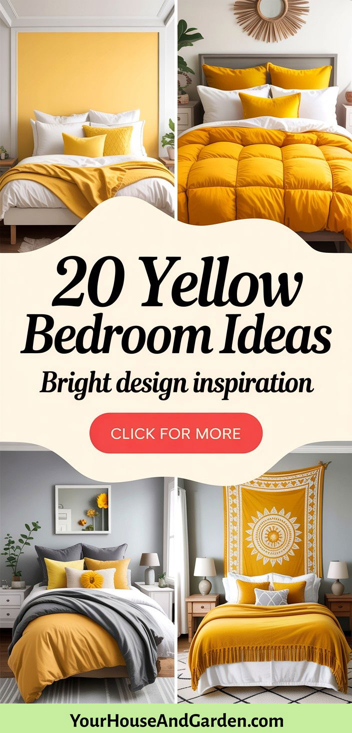 20 Yellow Bedroom Ideas Bright and Cheerful Design Inspiration