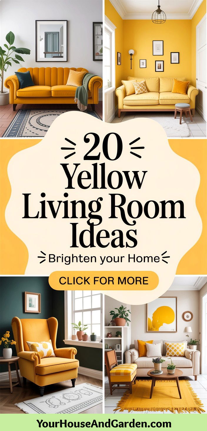 20 Yellow Living Room Ideas Warm and Inviting Space Inspiration