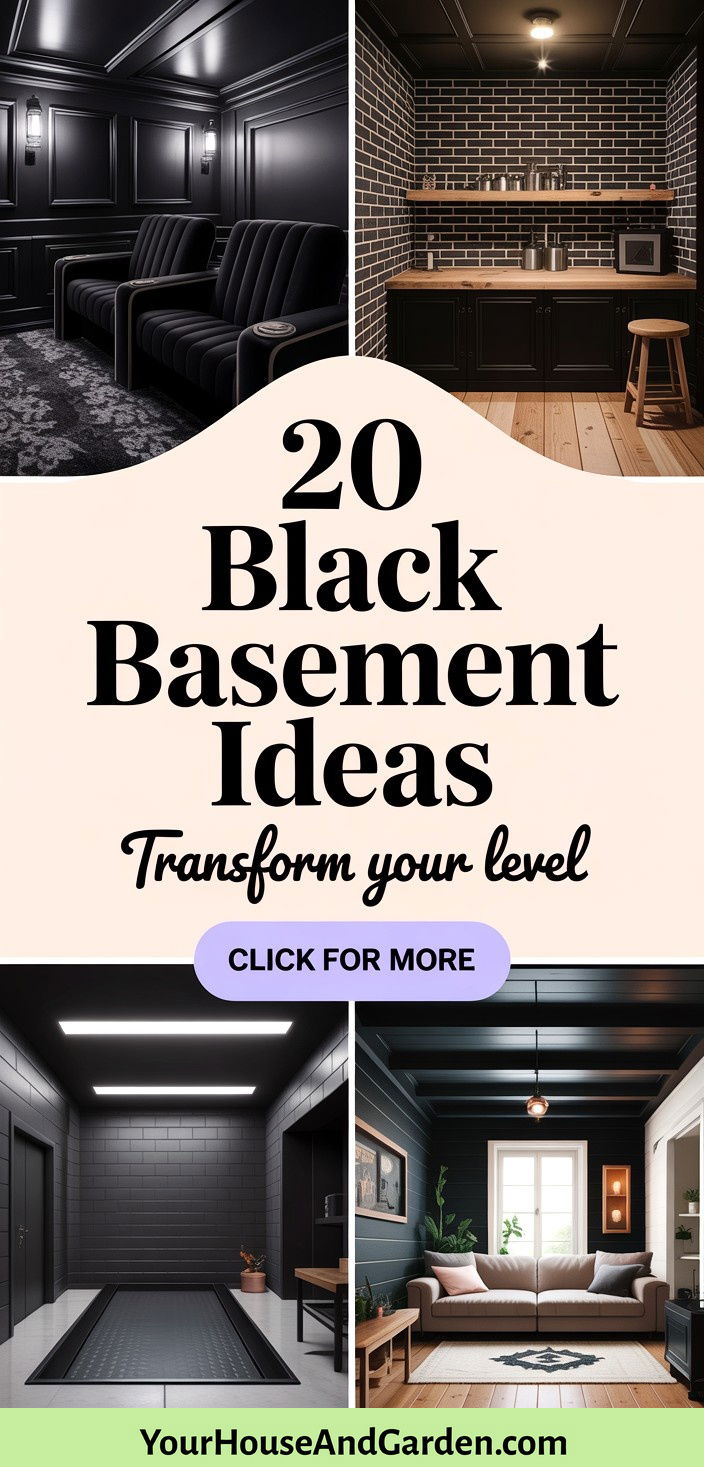 20 black basement ideas Transform Your Lower Level