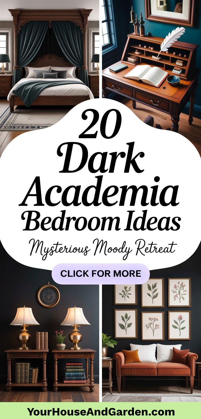 20 dark academia bedroom ideas for a moody retreat - 20 dark academia bedroom ideas for a moody retreat