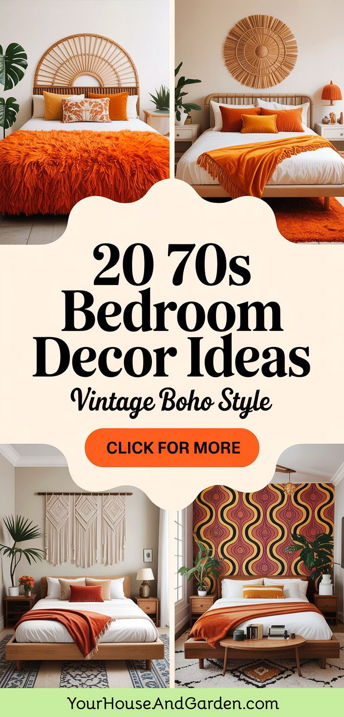 20 70s Bedroom Decor Ideas Vintage Boho Chic Style