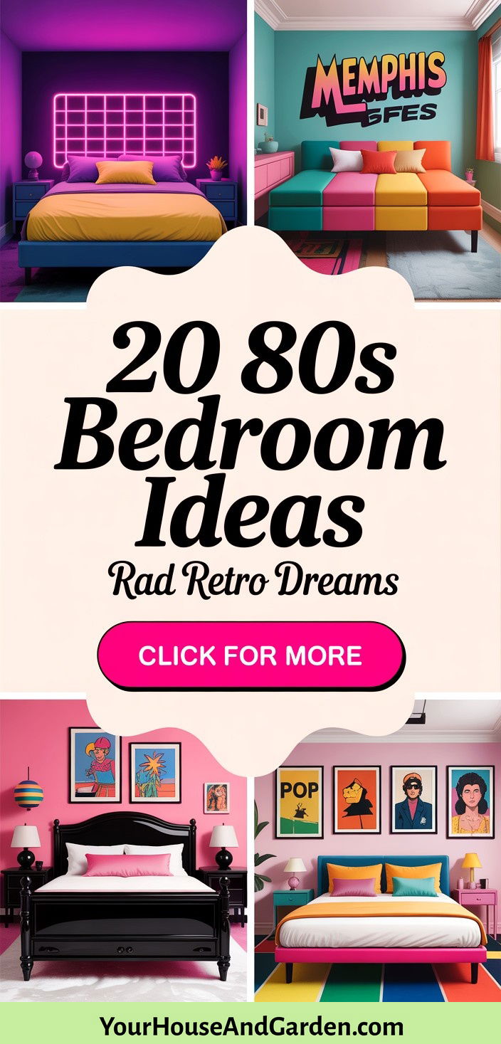 20 80s Bedroom Ideas Rad Retro Style and Neon Dreams