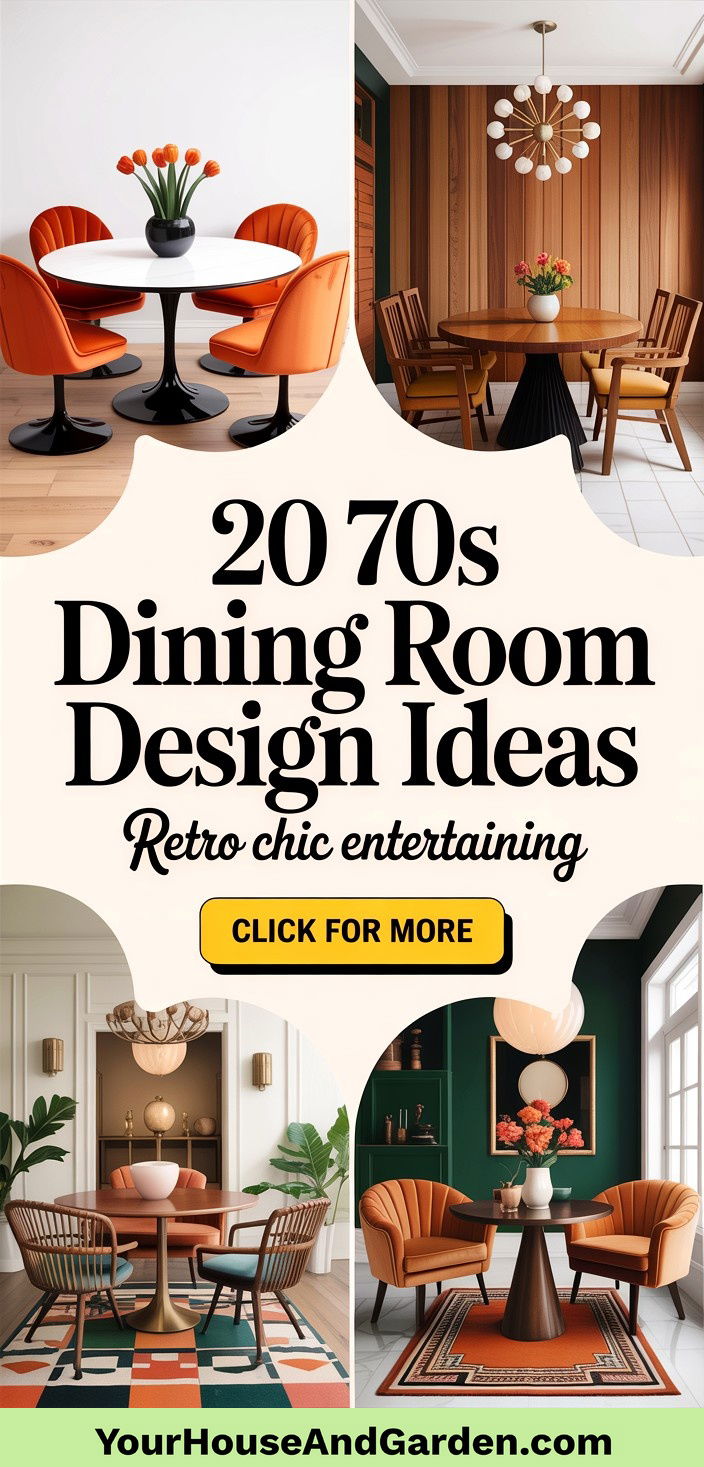 20 70s Dining Room Design Ideas Retro Chic Entertaining