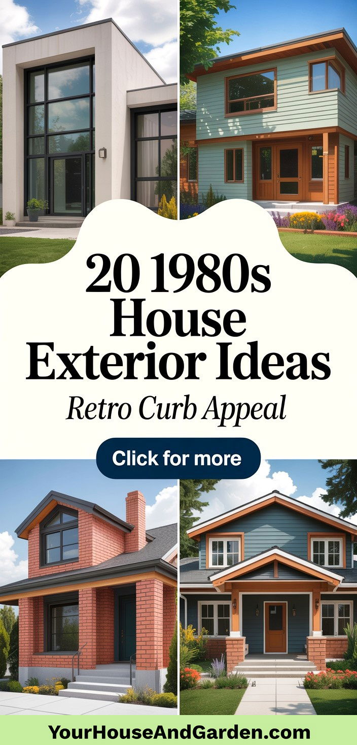 20 1980s House Exterior Ideas Retro Curb Appeal Revival